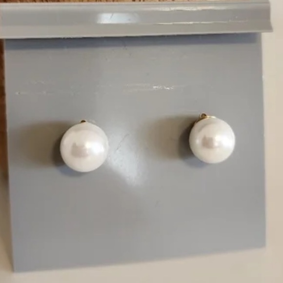 COPY - Rachel Zoe | Clover Stud Earring W/ Pearl Back NEW - Picture 5 of 5